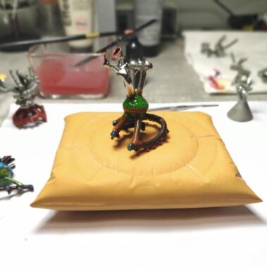 Fogászati anyagból készült alkotás