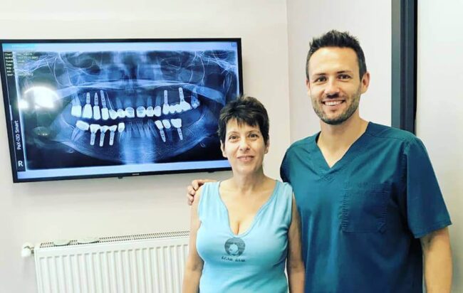 Dr. Ruszin Tamás pácienssével