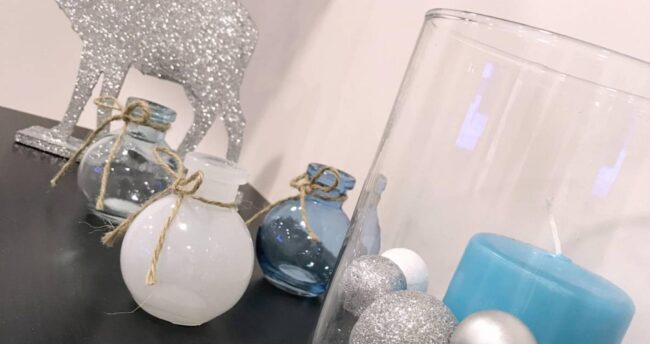 Karácsonyi díszben a fogorvosi rendelő.